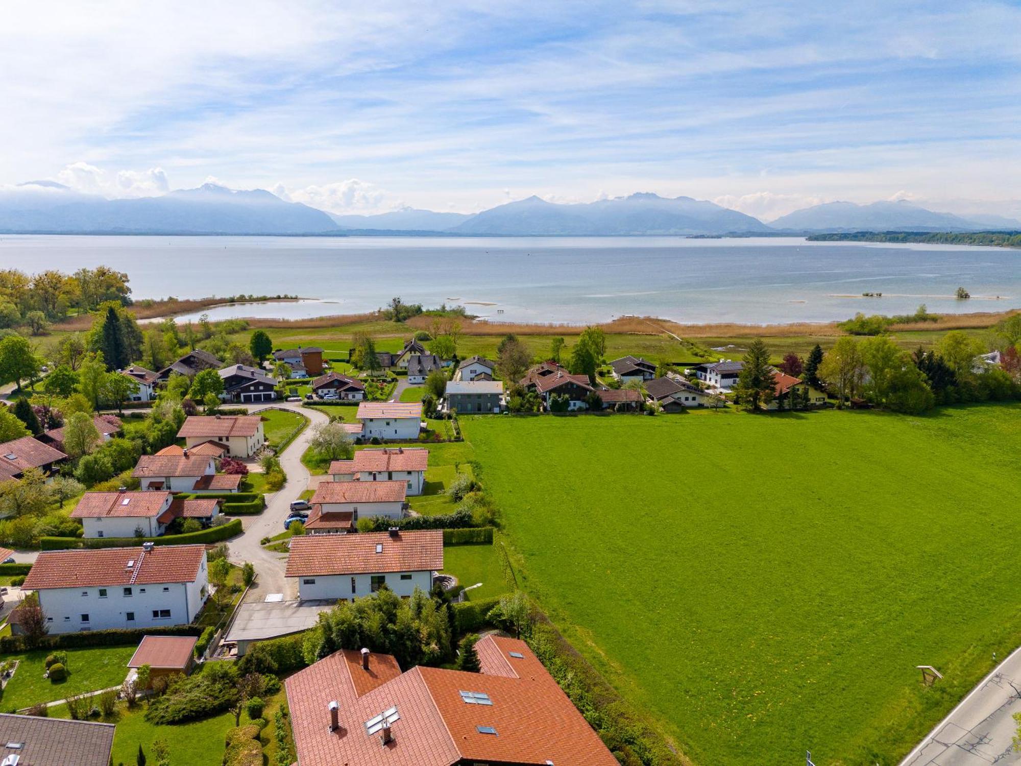 Chalet Am See - Seeblick Bergblick Modern Charmant Neu Seeon Seebruck Bagian luar foto