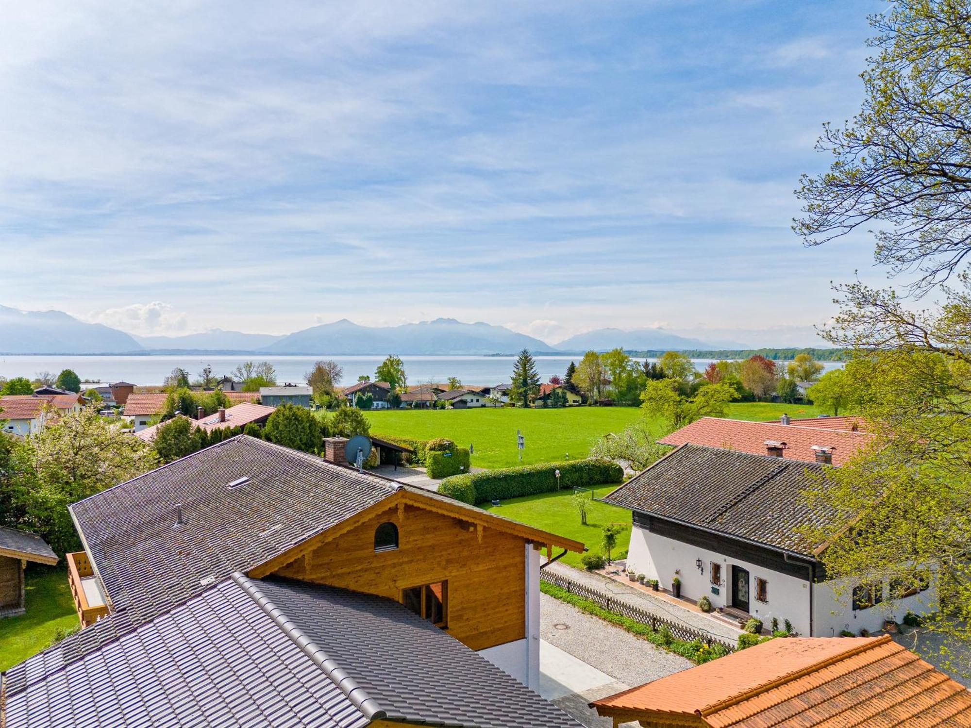 Chalet Am See - Seeblick Bergblick Modern Charmant Neu Seeon Seebruck Bagian luar foto